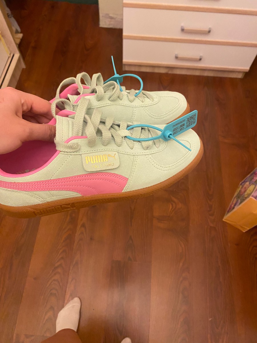 custom review-PUMA Palermo Амортизация Износостойкие Низкие Кроссовки для скейтбординга Унисекс Зеленые