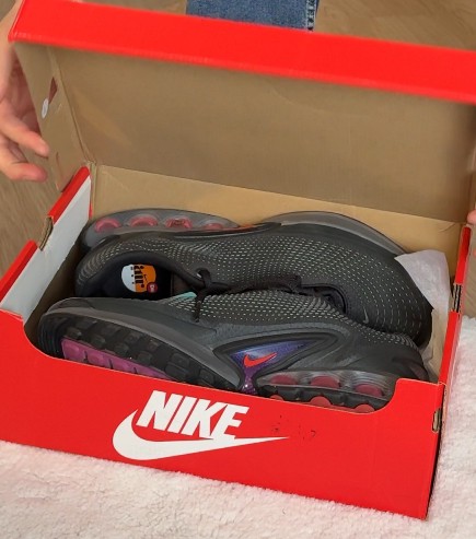 custom review-Nike Air Max Dn Low Топ Casual Мужской Черный Фиолетовый