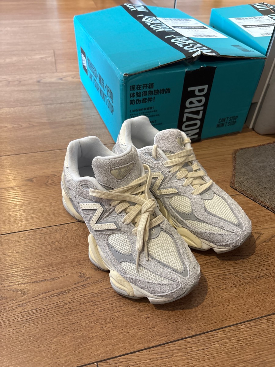 custom review-New Balance NB 9060 Устойчивый к истиранию Низкий Топ Casual Унисекс Серый Белый