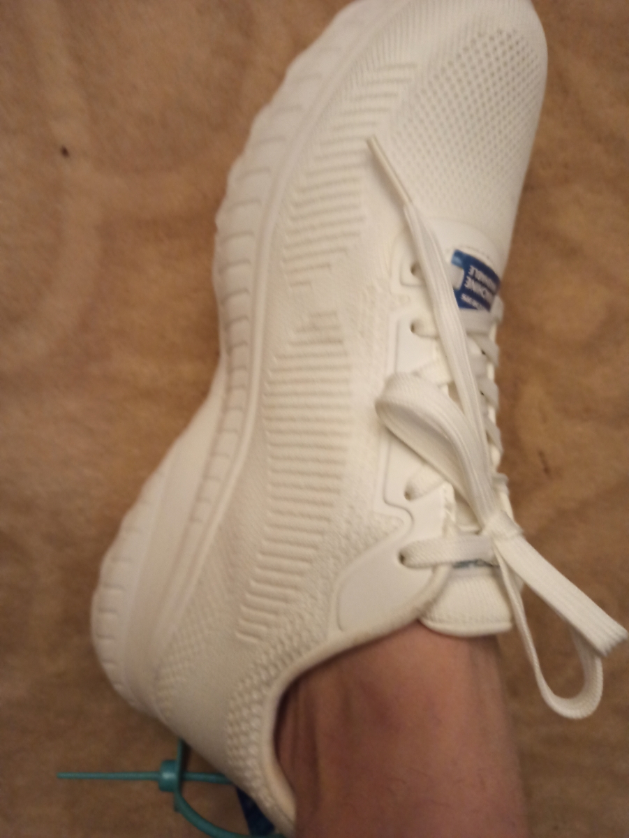 custom review-Skechers Bob's Низкий Топ Повседневная Обувь Женская Все Белое