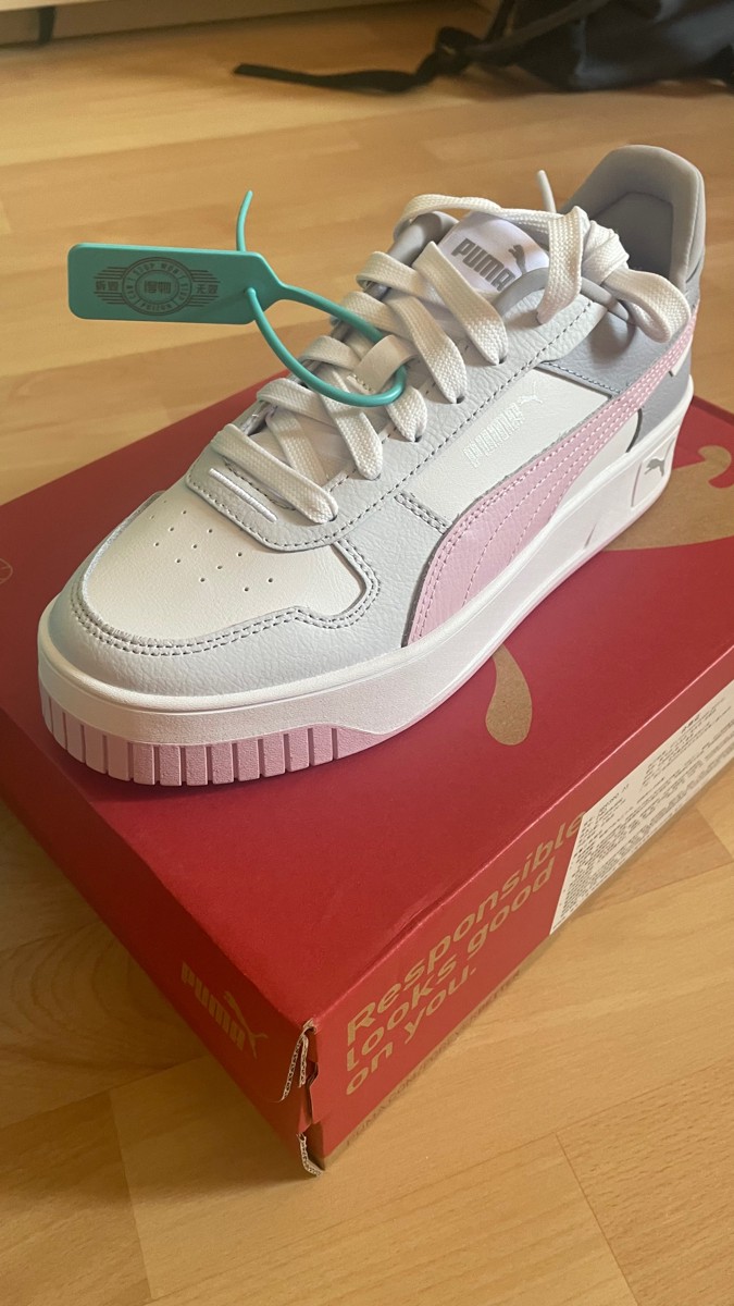 custom review-PUMA Carina Street Ударостойкие Низкие Кроссовки для Скейтбординга Женские Белые Фиолетовые