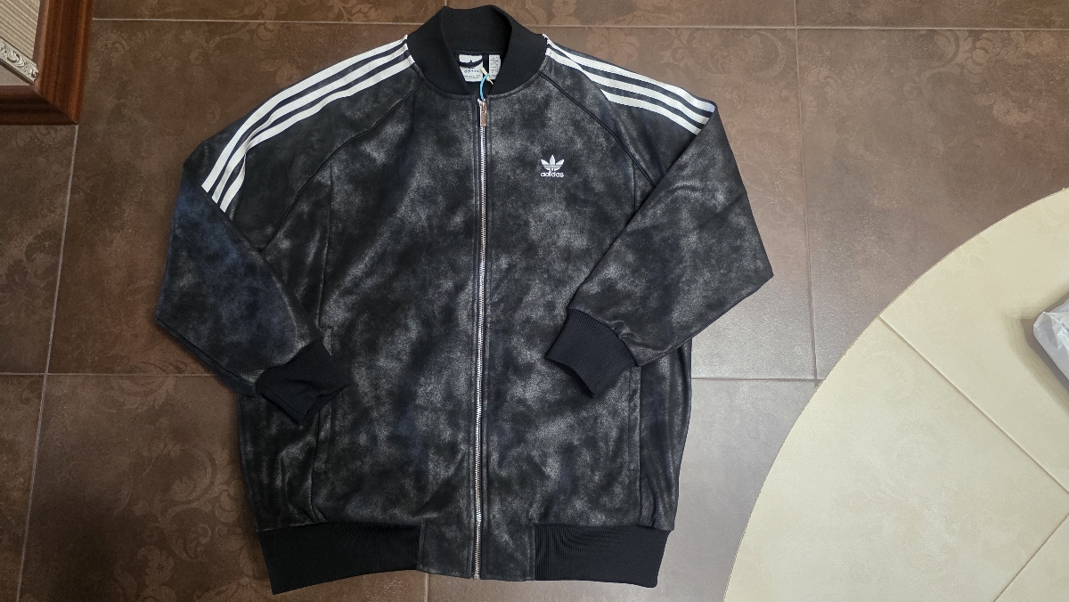 custom review-Adidas Originals Премиум SST Luxe TRACK TOP Куртки Пальто Женские Черный