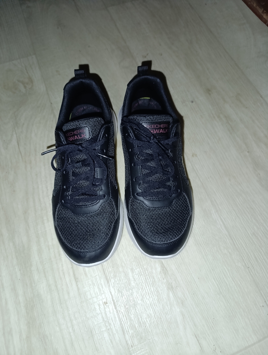 custom review-Skechers GO WALK Ma Abrasion Resistant Низкий Топ Беговые кроссовки Мужские Черные