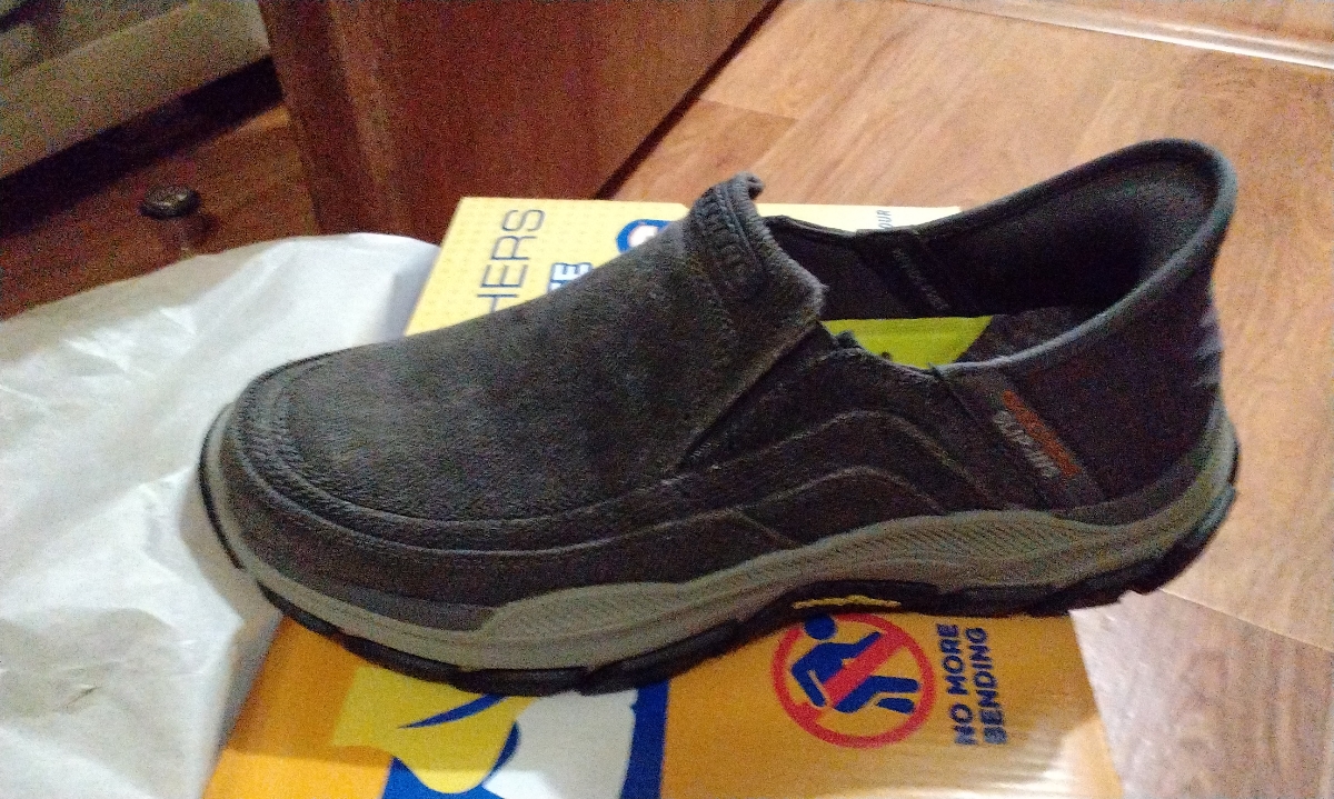 custom review-Skechers Slip Ins Мужская повседневная обувь Мужской Угольный серый