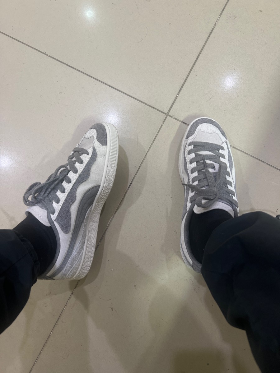 custom review-PUMA Suede Trippy Устойчивый к истиранию Дышащий Низкий Топ Casual Унисекс Серый Черный