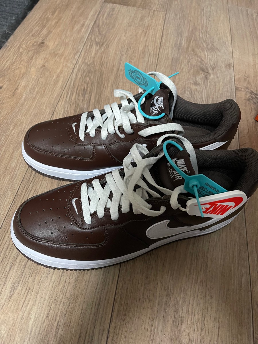 custom review-Nike Air FORCE 1 'Шоколад' Низкие Кроссовки для скейтбординга Унисекс Коричневый