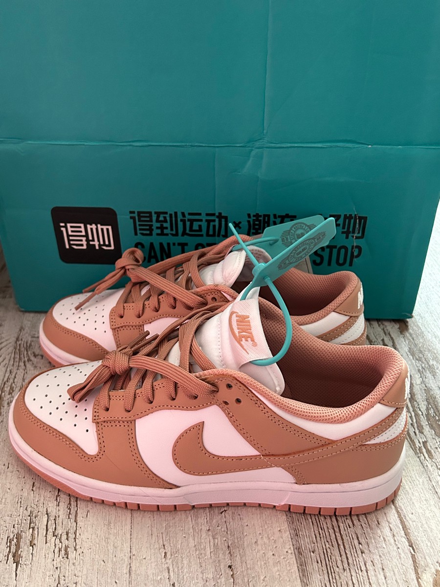 custom review-Nike Dunk 'Розовый Шепот' Slip-resistant Abrasion-resistant Легкий Low Top Скейтбординг Кроссовки Женские Розовый