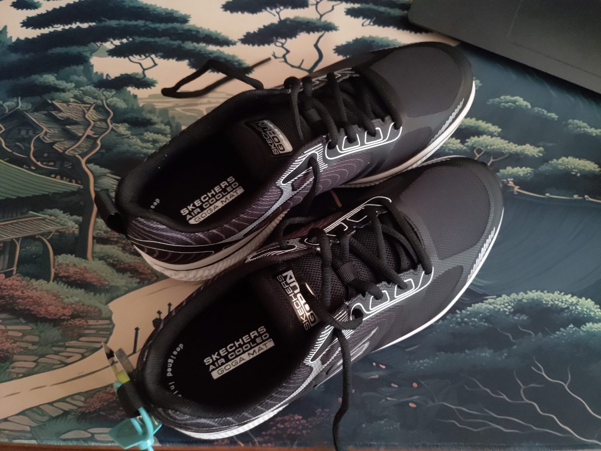 custom review-Skechers Go Run Consistent Устойчивые к истиранию Низкие Беговые кроссовки Мужские Черный Белый