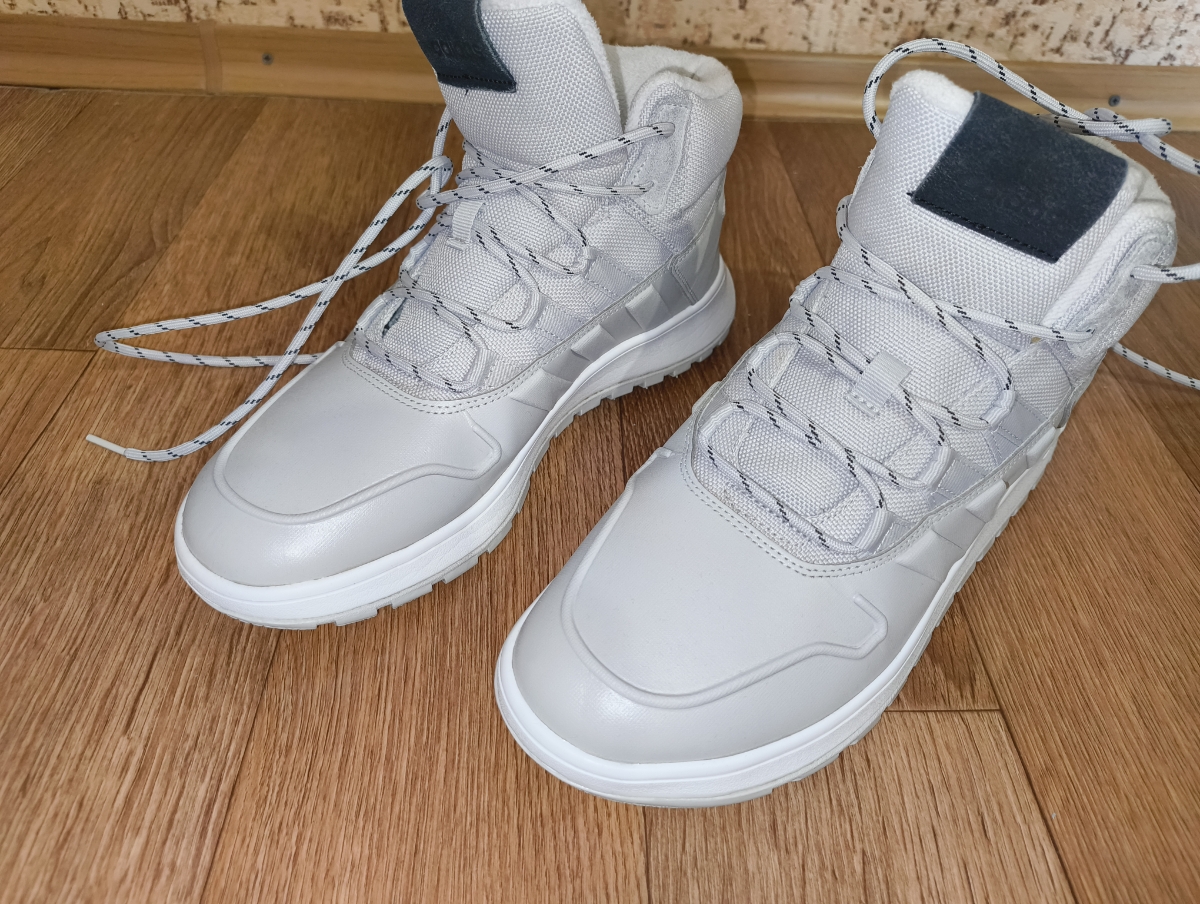 custom review-ADIDAS NEO Fusion Storm Амортизация Износостойкий MID Топ Кэжуал Унисекс Серый