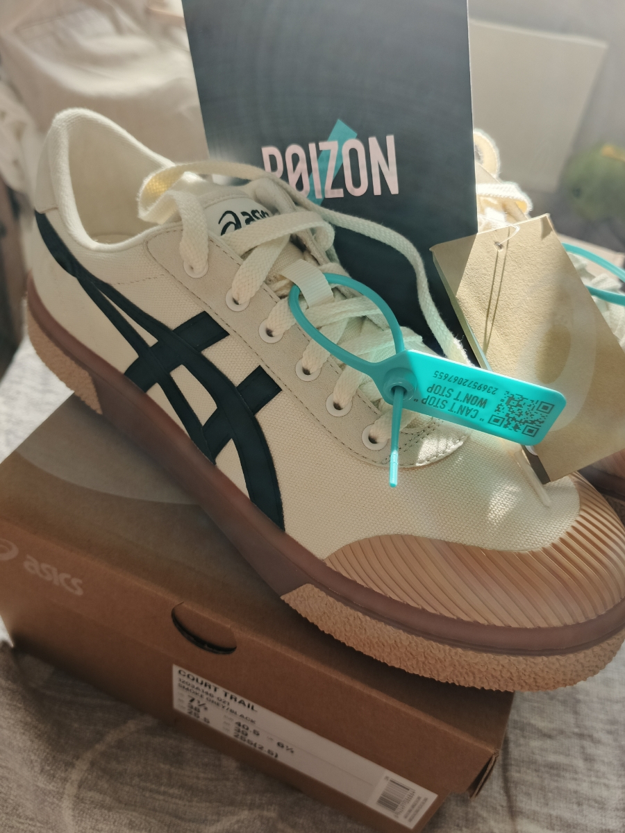 custom review-ASICS Гель Court Trail Low Топ Кроссовки для скейтбординга Унисекс Бежево-черный