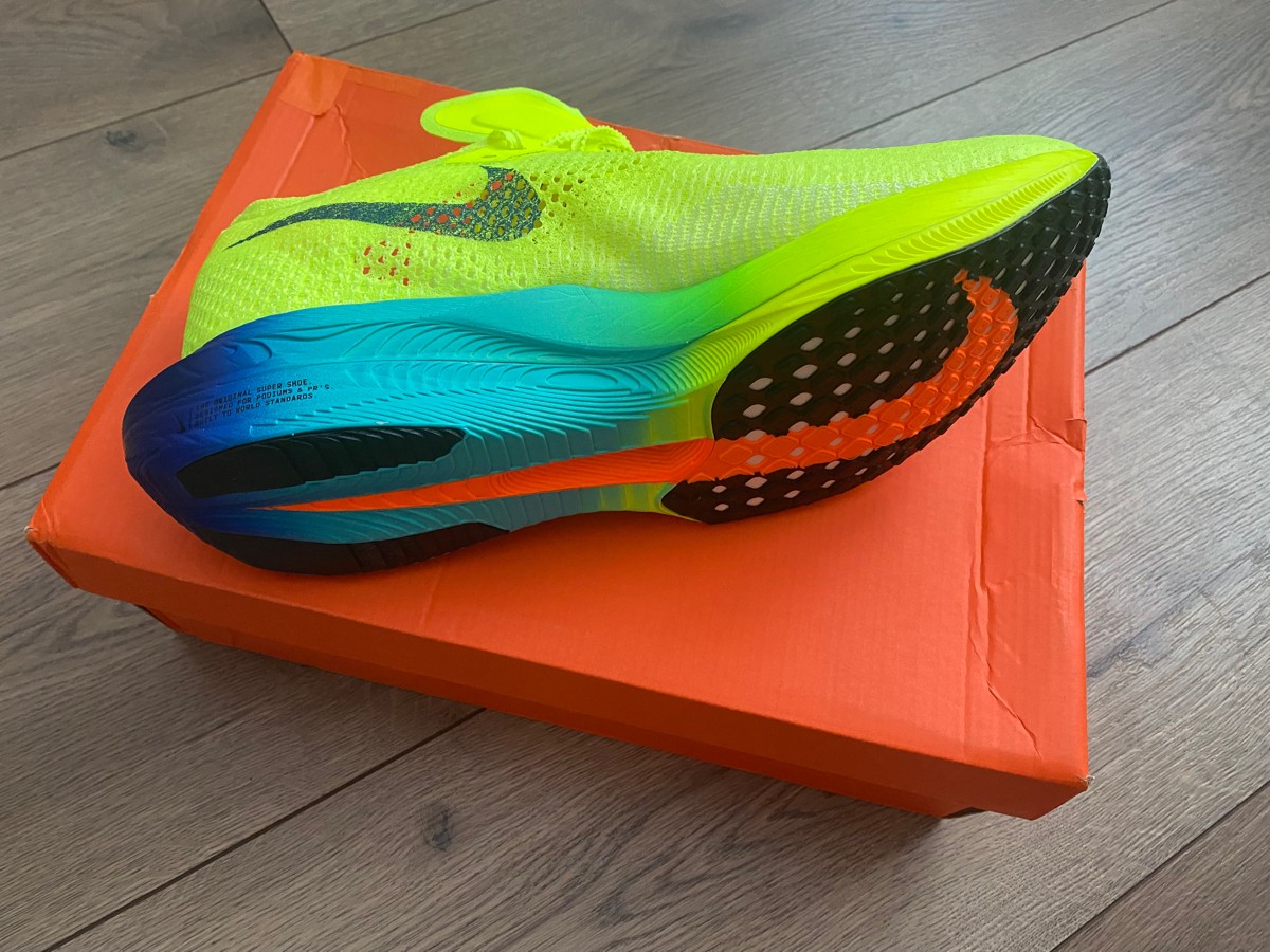 custom review-Nike ZoomX Vaporfly Next% 3 Беговые кроссовки Низкий топ Желтый Зеленый Мужской