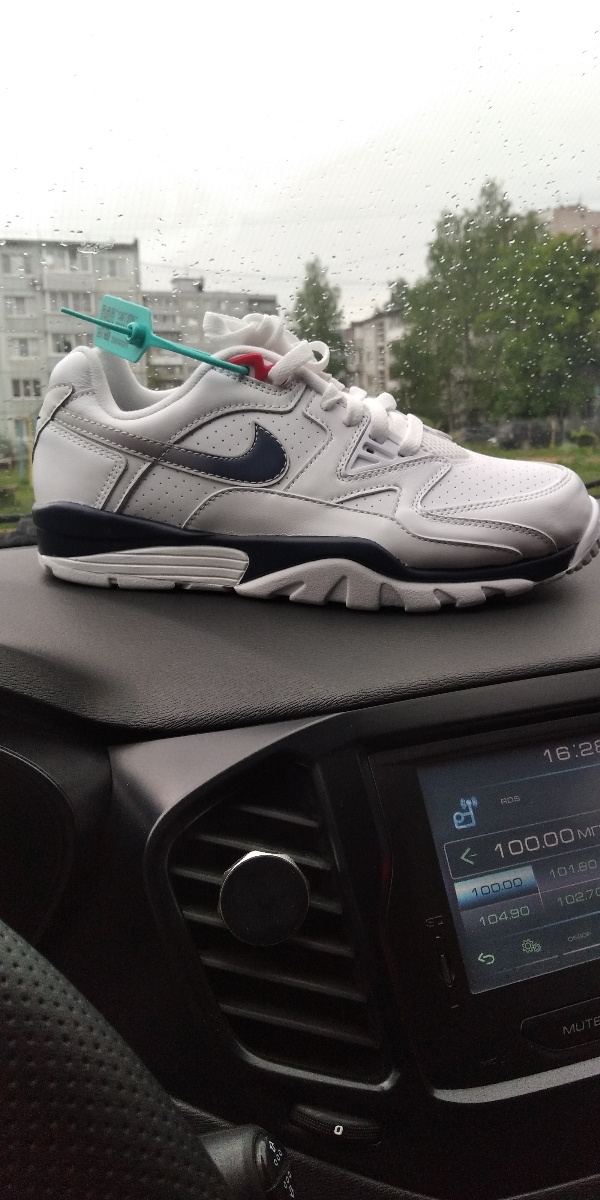 custom review-Nike Air Trainer 3 Устойчивые к истиранию Низкие Беговые кроссовки Мужские Белые Синие Красные