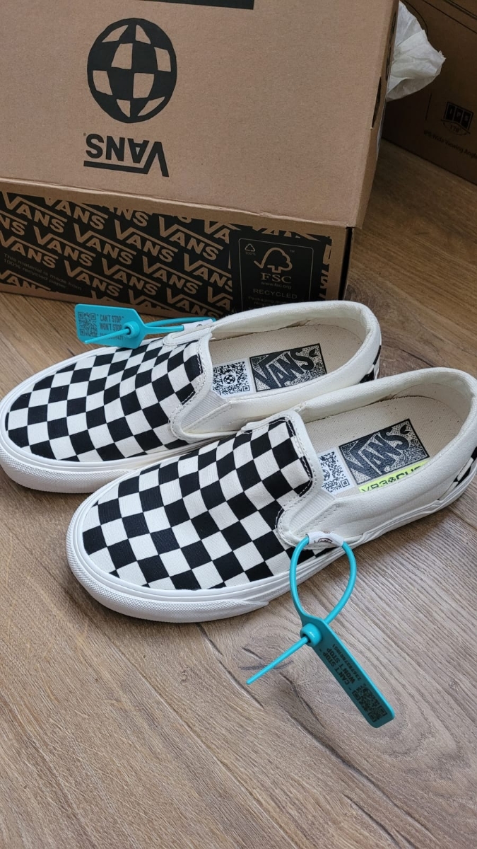custom review-Vans Slip On VR3 Low Скейтборд Кроссовки Унисекс Черный Белый