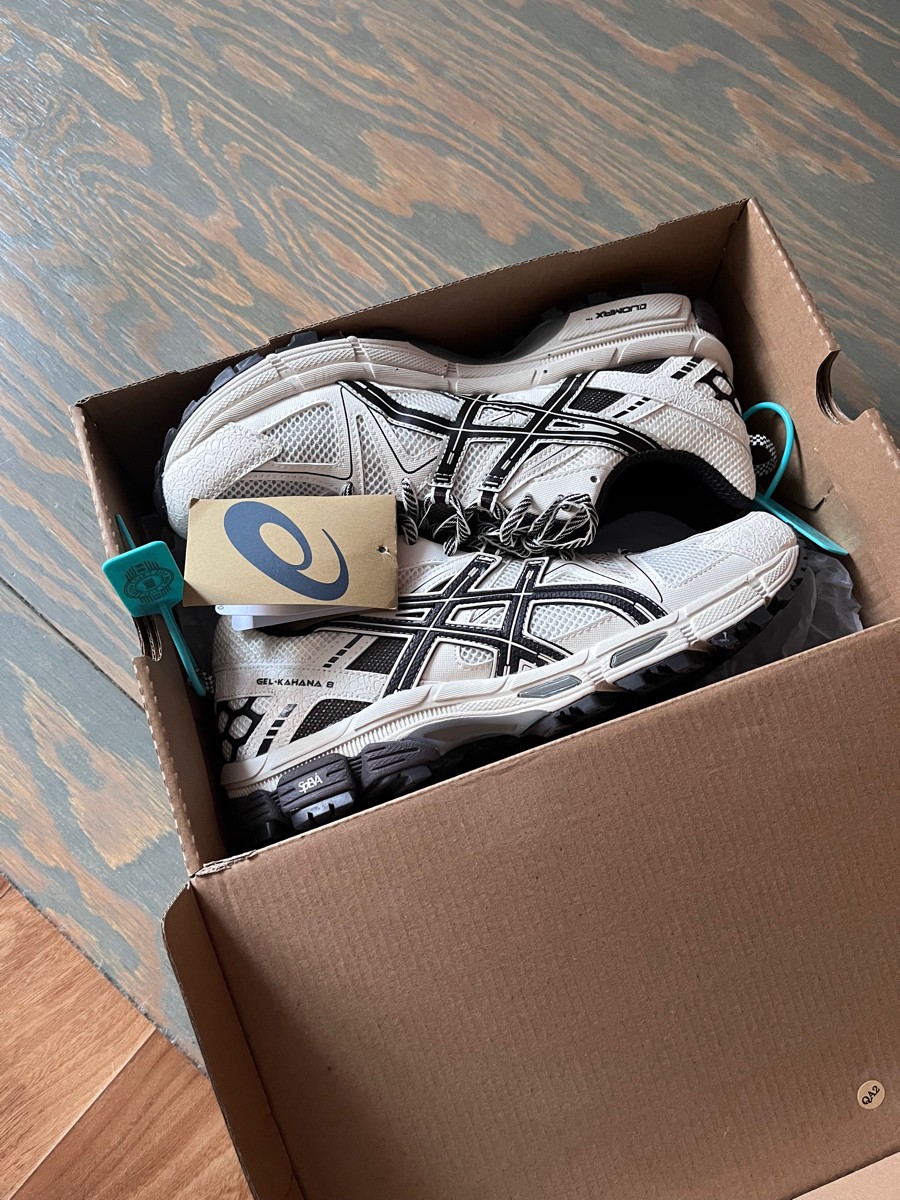 custom review-ASICS Гель Kahana 8 Размер CN Беговые кроссовки Низкий топ Светло-коричневый черный Мужской