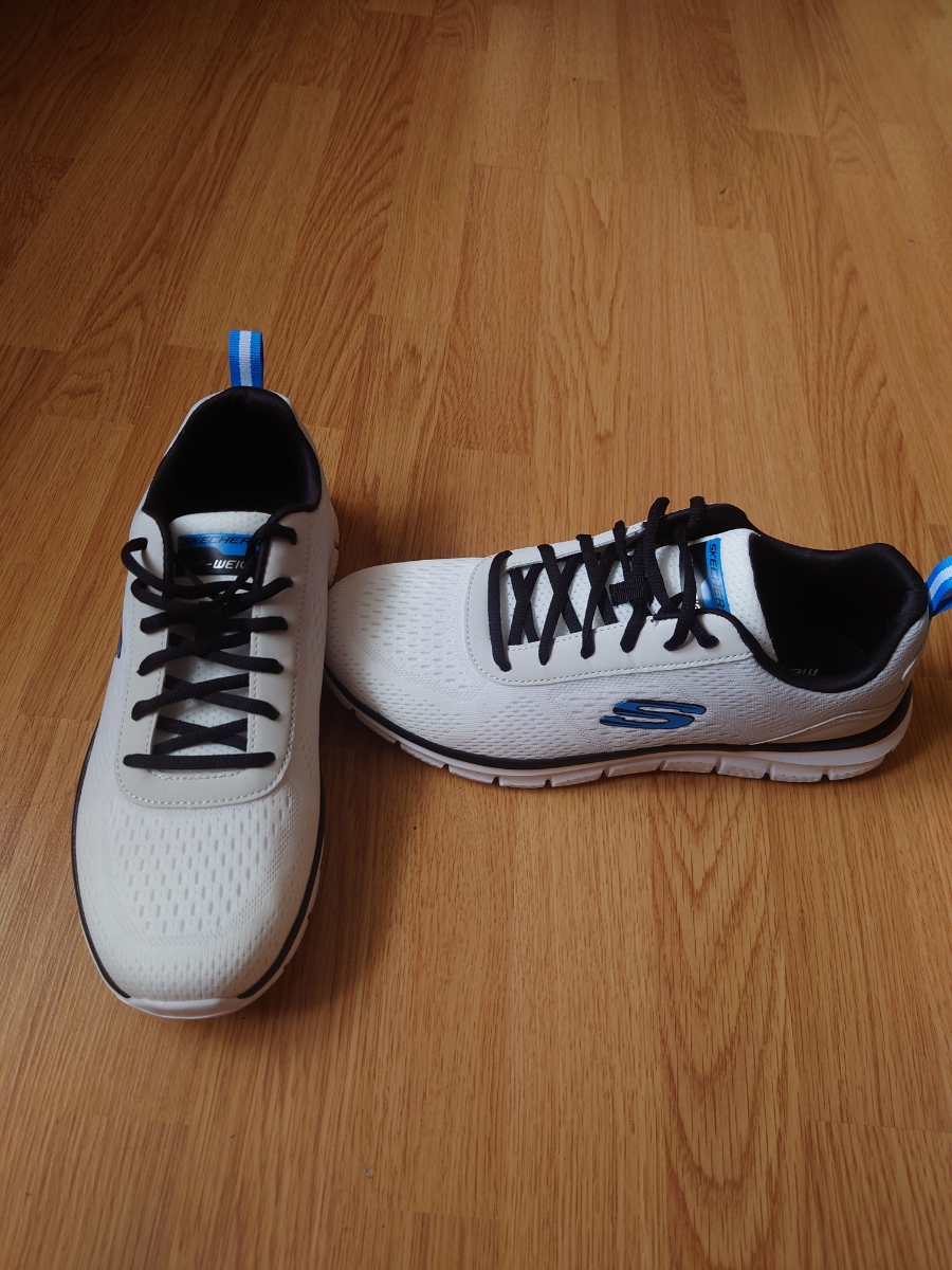 custom review-Skechers Track Ripkent Low Топ Повседневная обувь Мужская Белая