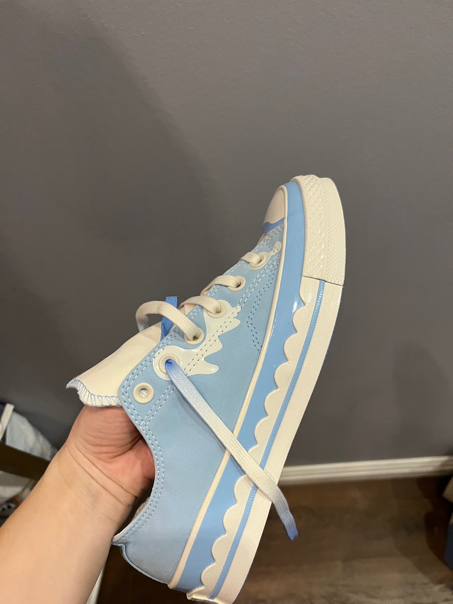 custom review-Конверс 1970s Износостойкие Дышащие Низкие Кеды Женские Синие