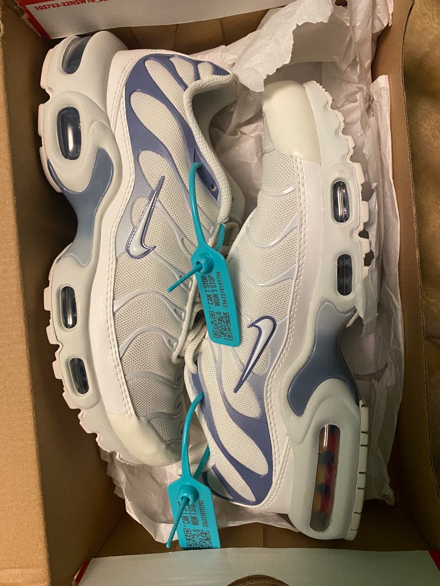 custom review-Nike Air Max Plus Устойчивый к истиранию Низкий Топ Casual Женские Белый Фиолетовый