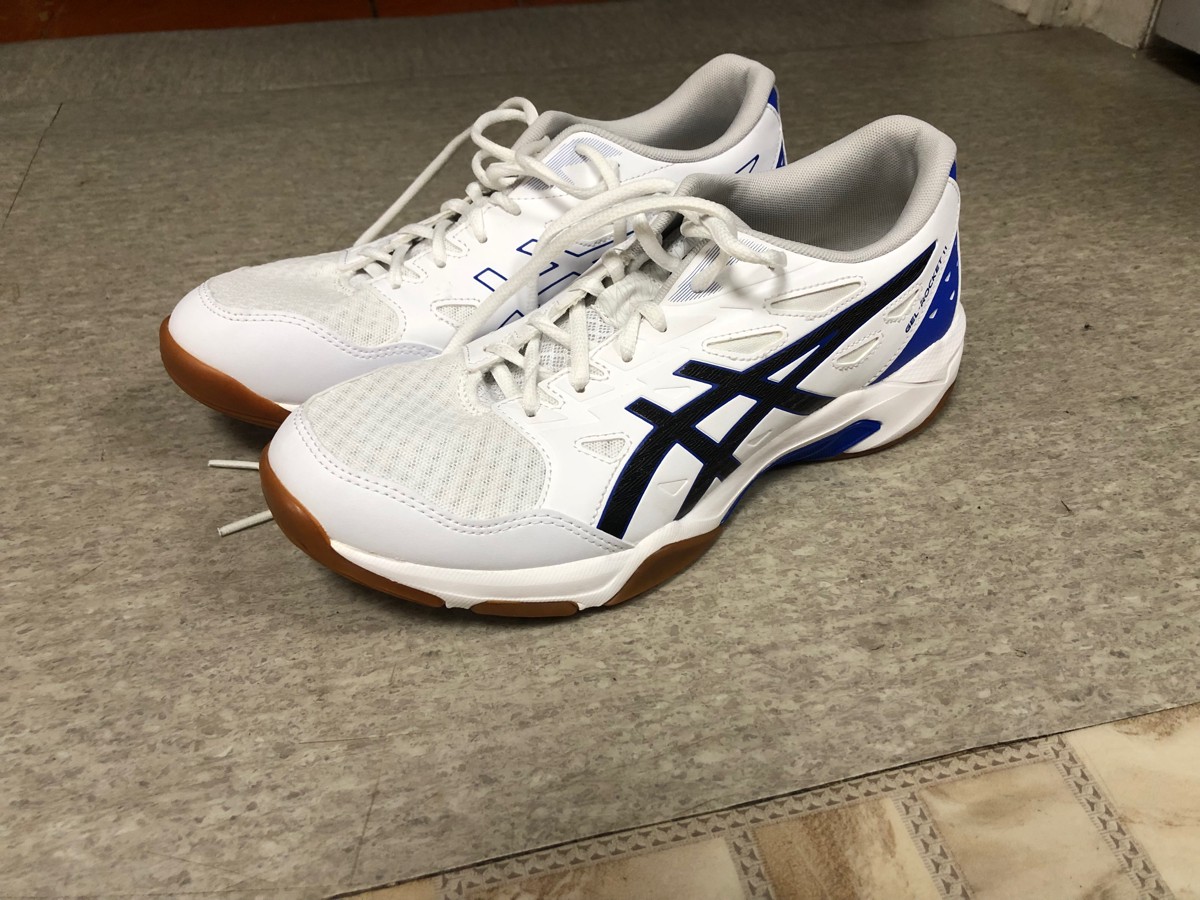 custom review-ASICS Gel Rocket 11 Low Top Тренировочные Кроссовки Мужские Синие Желтые