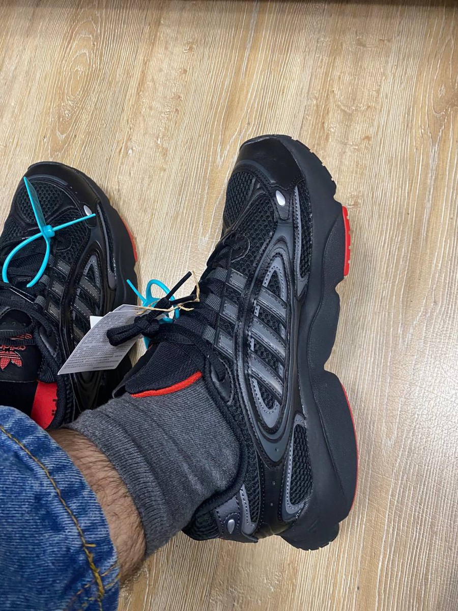 custom review-Adidas Originals Ozmillen Дышащий Низкий Топ Повседневные Беговые Кроссовки Унисекс Черный Серый