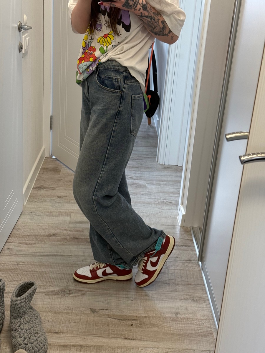 custom review-Nike Dunk Low Топ Скейтборд Кроссовки Женские Красный Белый