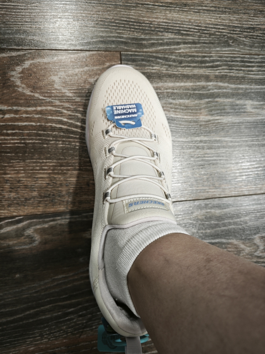 custom review-Skechers Summits Амортизация Устойчивость к истиранию Легкий Отскок Низкий Топ Повседневная обувь Женская Бежевый Фиолетовый