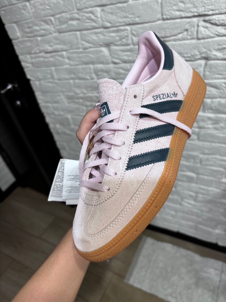 custom review-Adidas Originals HANDBALL SPEZIAL Низкие Кроссовки для скейтбординга Женские Розовые Черные