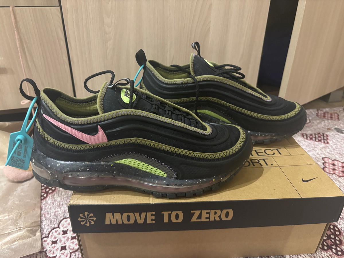 custom review-Nike Air Max 97 Low Топ Повседневные Беговые Кроссовки Мужские Черные