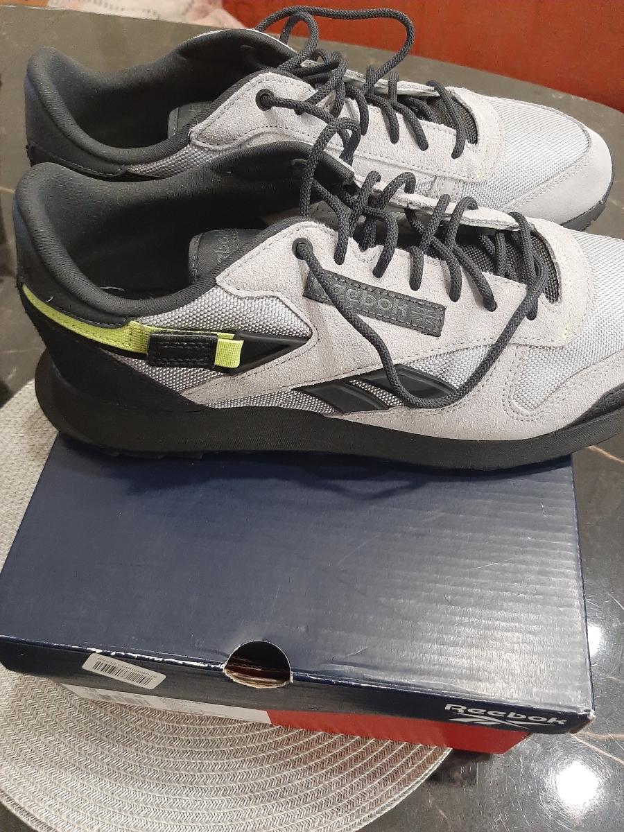 custom review-Reebok совместный низкий топ беговые кроссовки унисекс серый черный