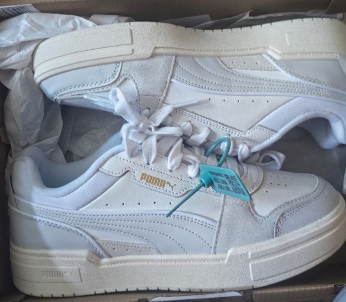 custom review-PUMA CA Pro Lux III Low Топ Скейтборд Кроссовки Унисекс Белый Серый