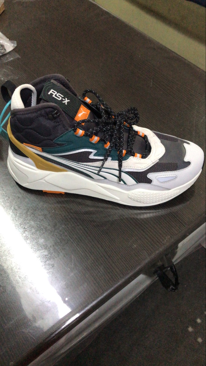 custom review-PUMA RS X Амортизация Износостойкий Высокий Топ Casual Унисекс Белый Черный Зеленый