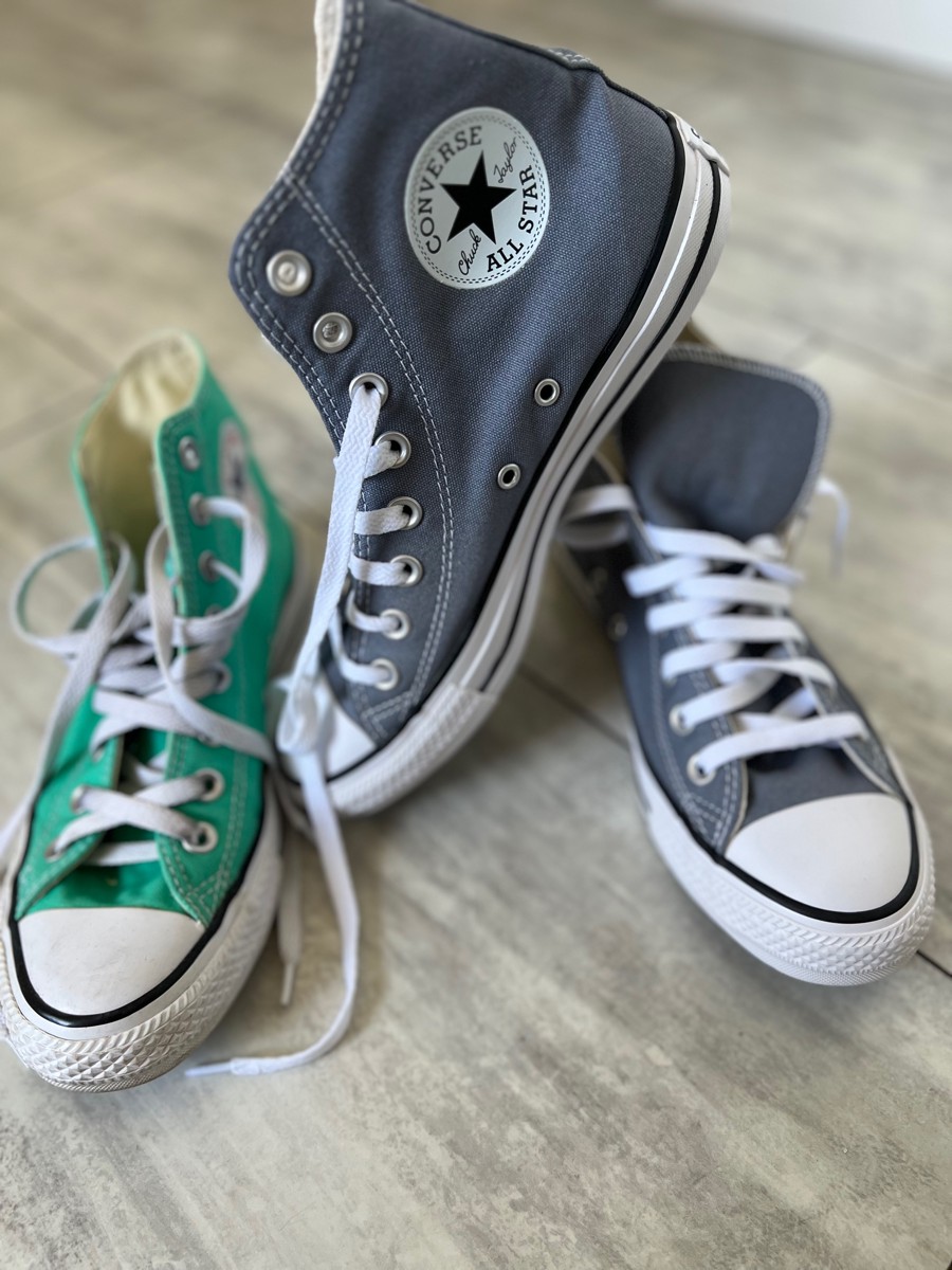 custom review-Converse Chuck Taylor All Star Износостойкие Высокие Кеды Унисекс Серые