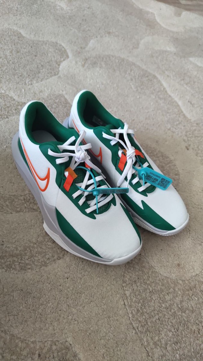 custom review-Nike Precision 6 Устойчивые к истиранию низкие баскетбольные кроссовки унисекс белые зеленые оранжевые