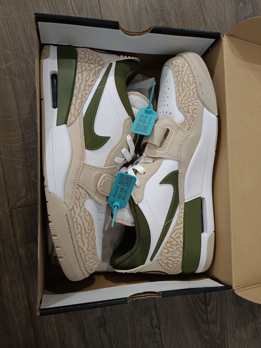 custom review-Джордан Legacy 312 Low 'Конопля' Низкий Топ Винтажные Баскетбольные Кроссовки Мужские Белый Коричневый Зеленый