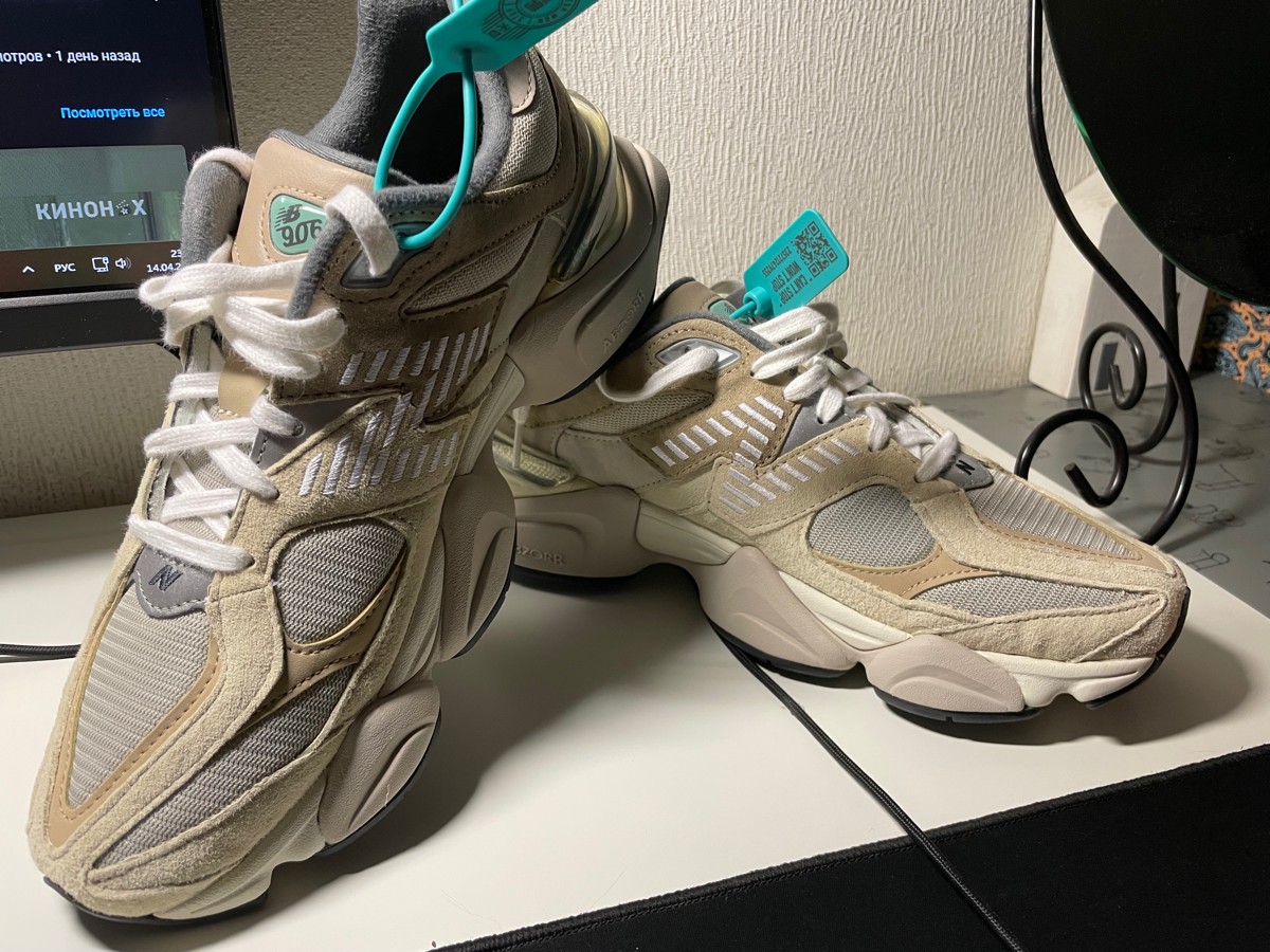 custom review-New Balance NB 9060 'Морская соль' Износостойкий И Легкий Низкий Топ Кэжуал Унисекс Light Серый