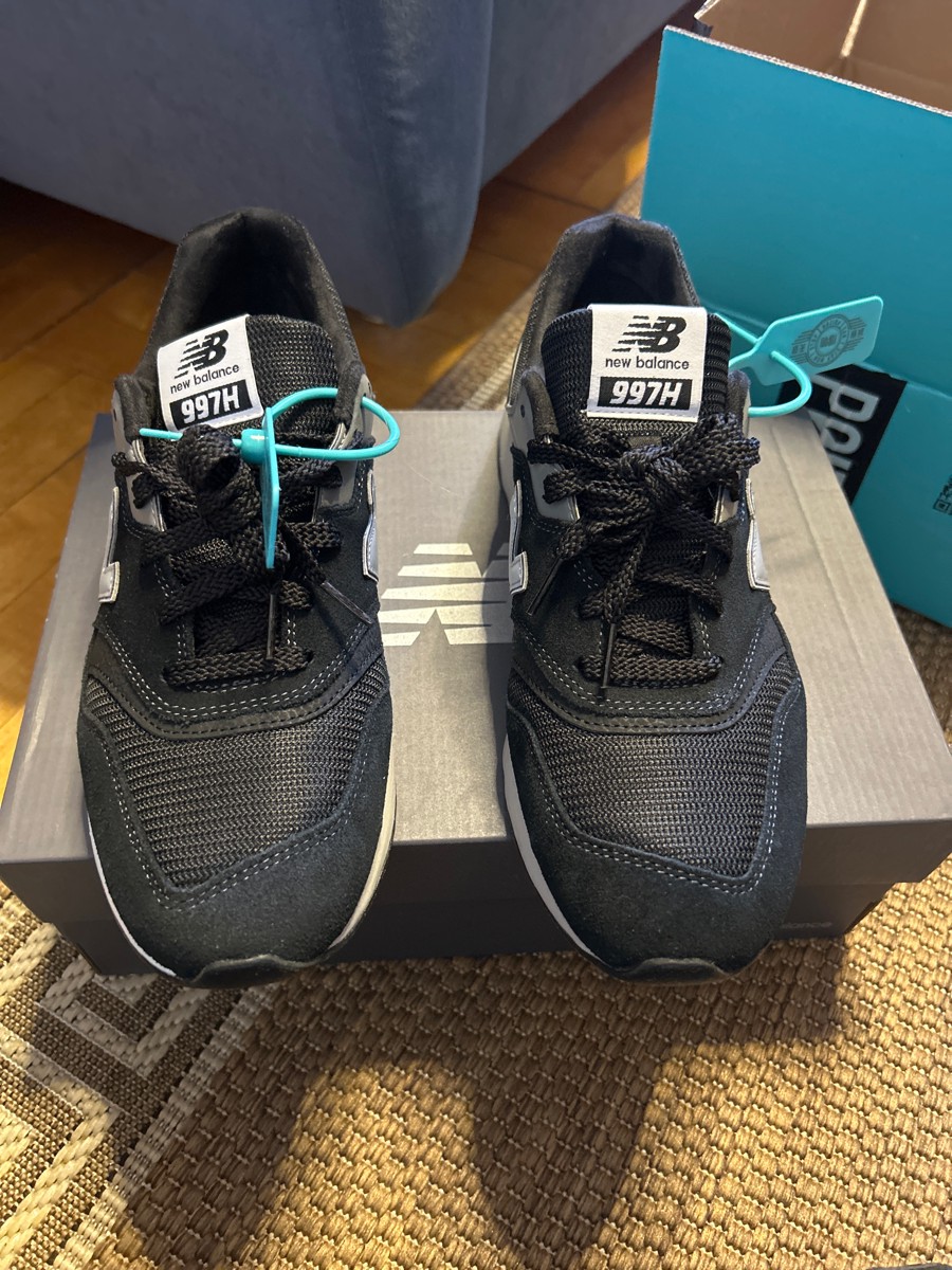 custom review-New Balance NB 997 Амортизация Устойчивость к истиранию Поддержка Низкий верх Повседневная Городская Коммутация Беговые кроссовки Унисекс Черный Белый