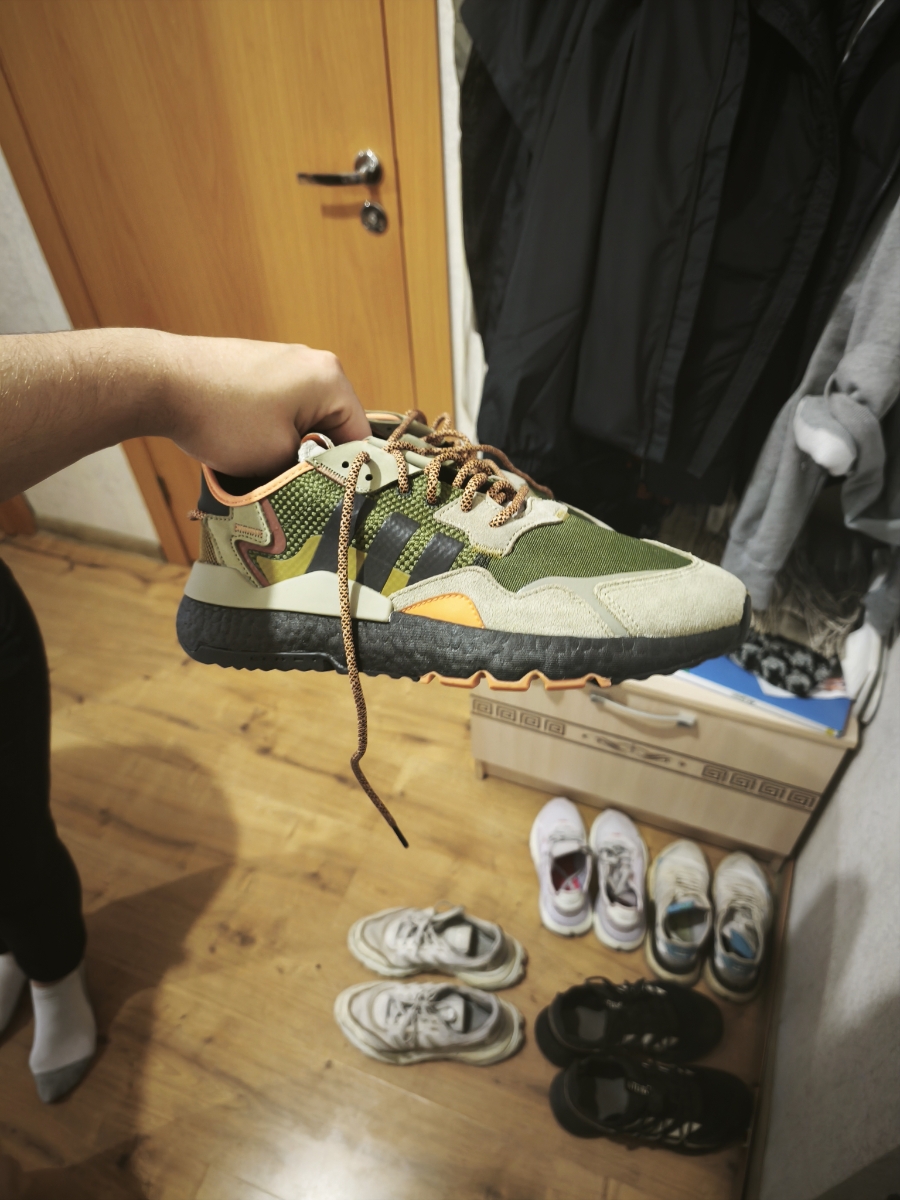 custom review-Adidas Originals Nite Jogger Шокабойеры Противоскользящие Устойчивые к истиранию Низкий Топ Повседневная Обувь Унисекс Камуфляж