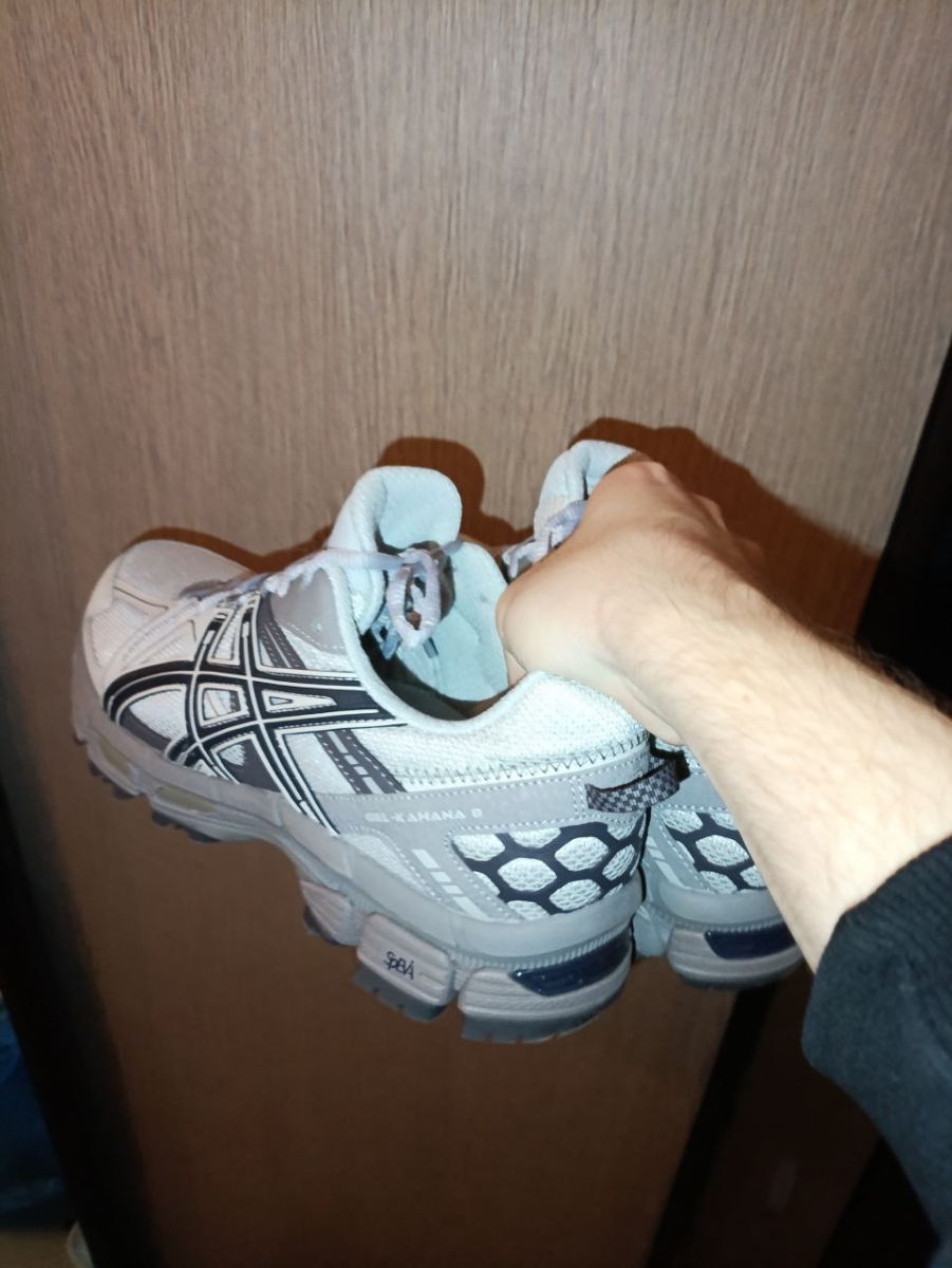 custom review-ASICS Гель Kahana 8 Противоскользящий Дышащий и Поддерживающий Низкий Топ Повседневная Тропическая Обувь для Бега Мужская Серый Синий