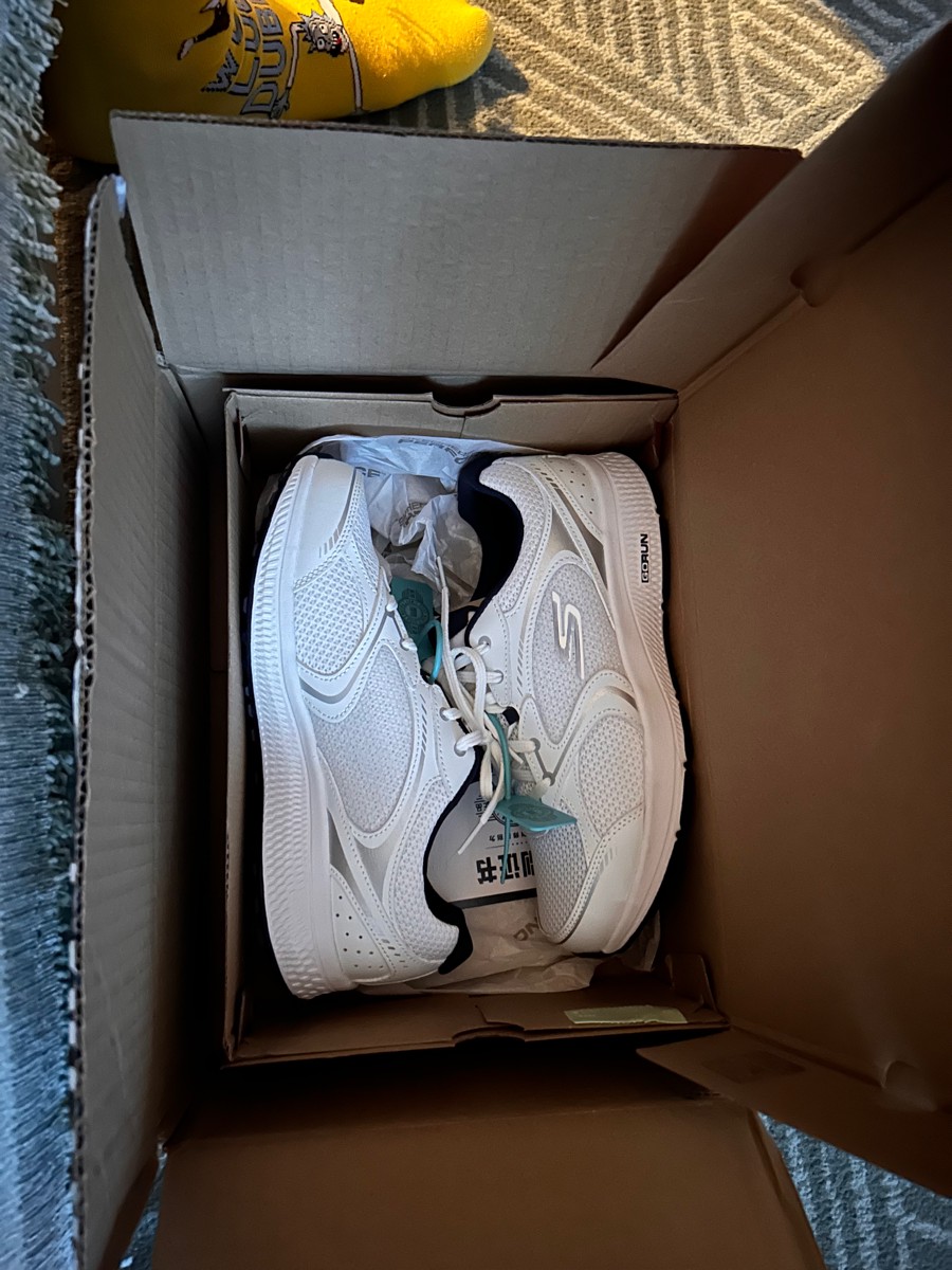 custom review-Skechers Go Run Consistent Low Топ Беговые кроссовки Женские Белые