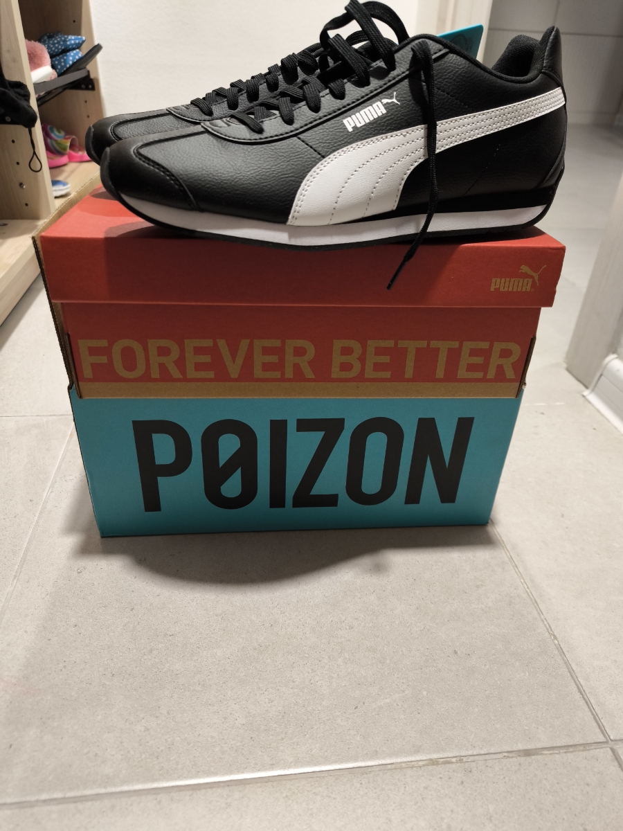 custom review-PUMA Turin 3 Амортизация Устойчивый к истиранию Легкий Низкий Топ Casual Унисекс Черный Белый