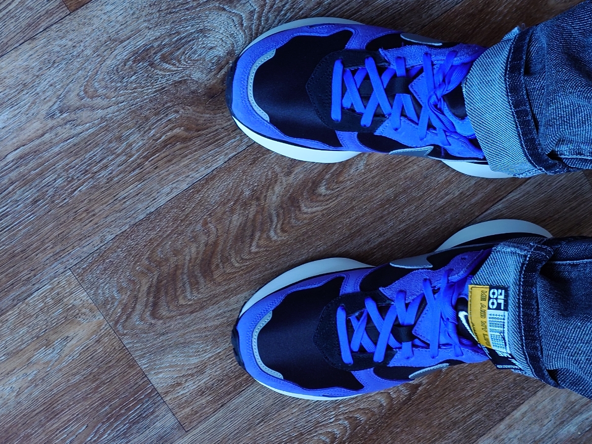 custom review-Nike Phoenix Waffle Амортизация Износостойкий Низкий Топ KIDS Lifestyle Shoes Синий Черный