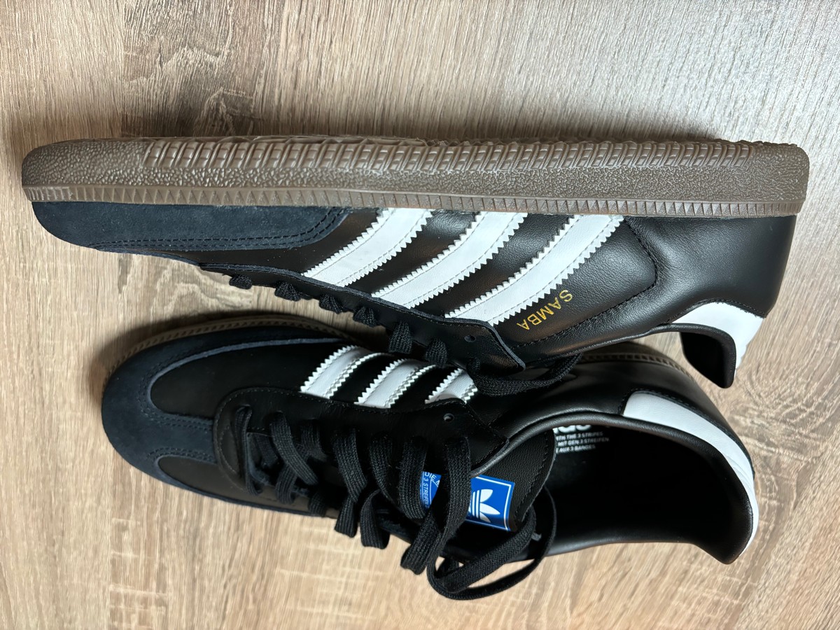 custom review-Adidas Originals SAMBA OG Low Топ Скейтборд Кроссовки Унисекс Черный Белый