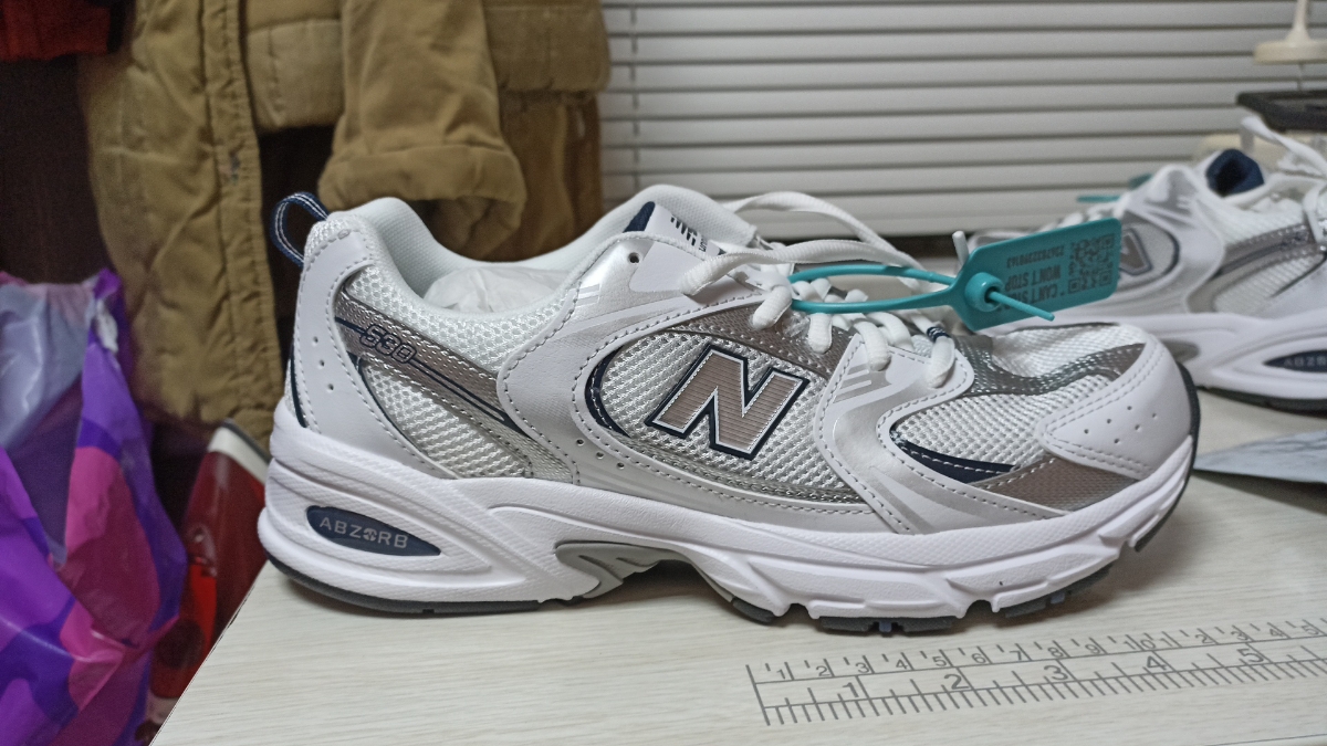 custom review-New Balance NB 530 Амортизация Устойчивость к истиранию Дышащие Низкие Кеды для детей Lifestyle Shoes Белый Серебряный