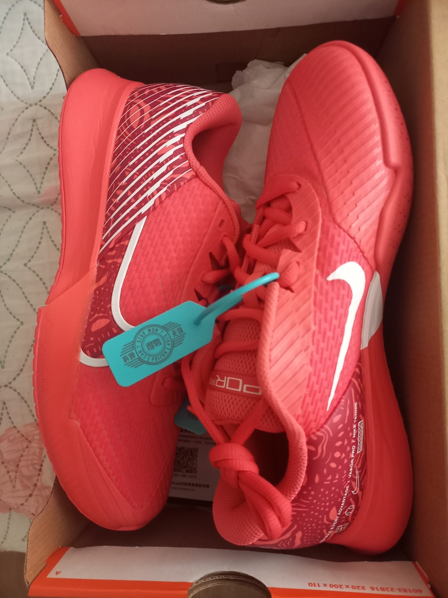 custom review-Nike Air Zoom Vapor Pro 2 Low Топ Кроссовки для тенниса Мужские Красные