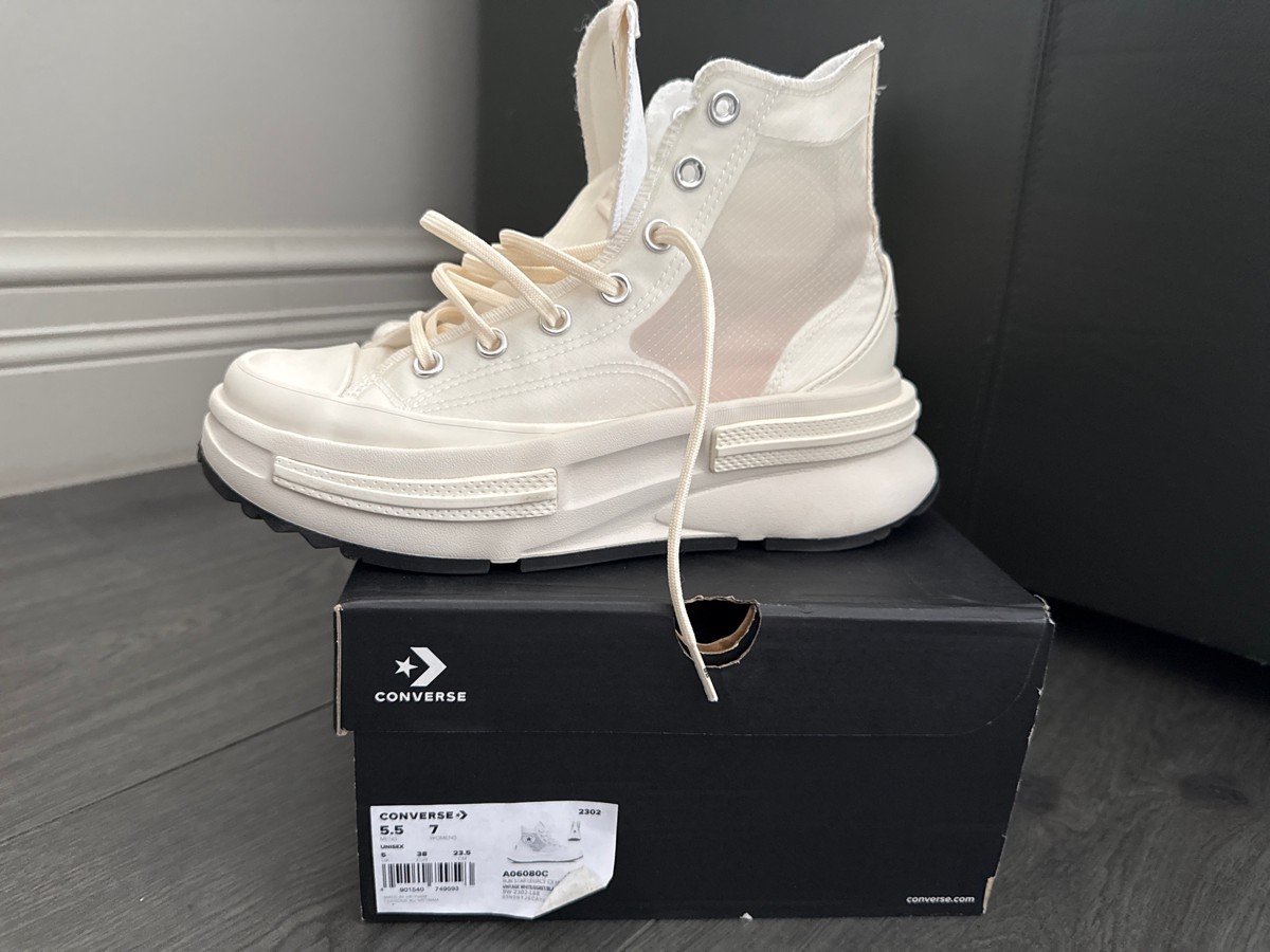 custom review-Конверс Run Star Legacy C устойчивые к истиранию высокие кеды унисекс белые