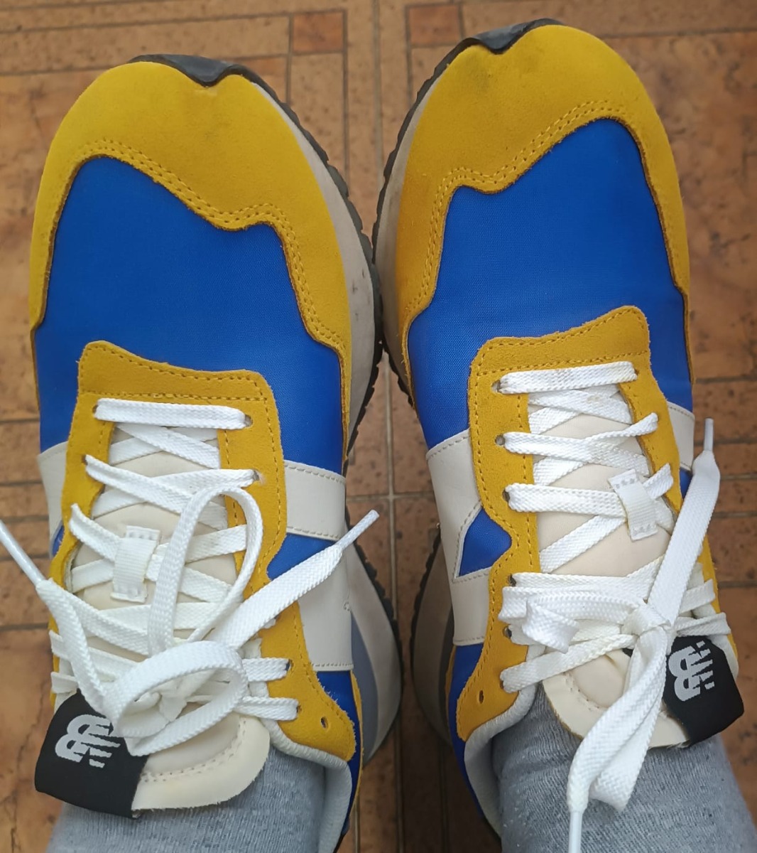 custom review-New Balance NB 237 Low Топ Casual Унисекс Желтый Синий