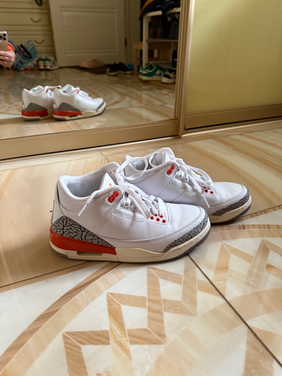 custom review-Jordan Air Джордан 3 Женские 'Georgia Персик' MID Топ Винтажные баскетбольные кроссовки Women's White Красно-серый