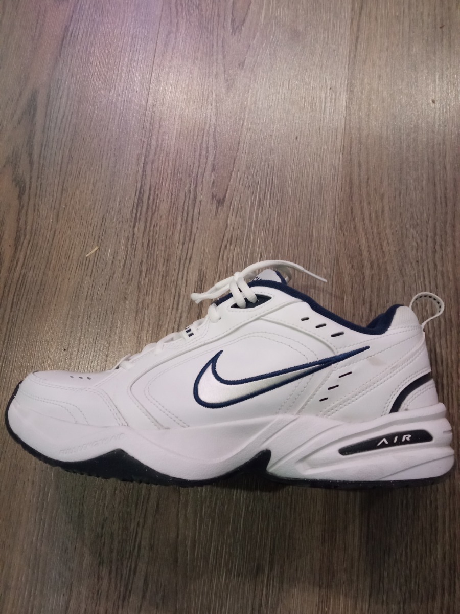 custom review-Nike Air King 4 Белый Темно-синий Slip-resistant Низкий Топ Тяжелая подошва Кроссовки Мужские Синий Белый