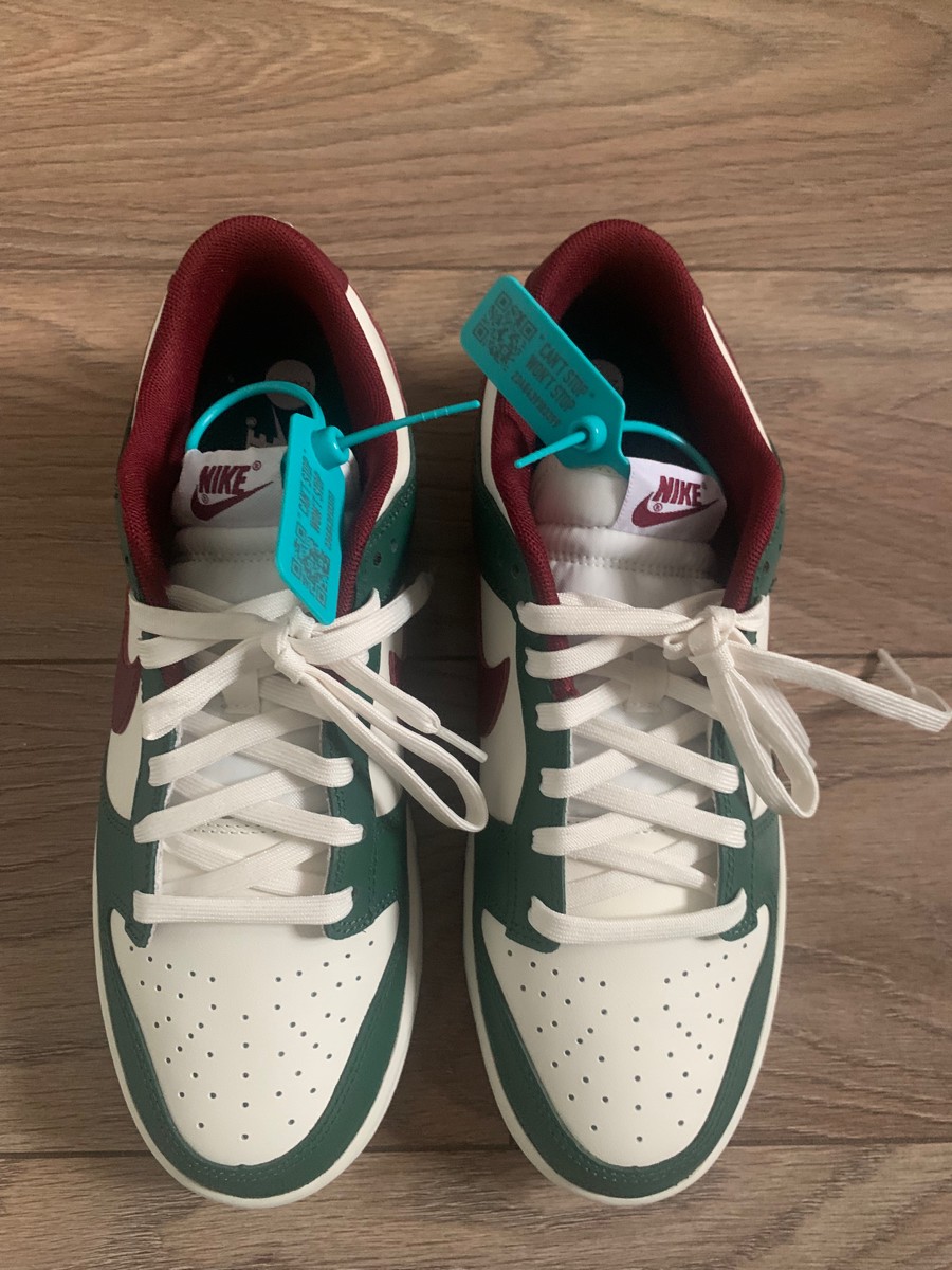 custom review-Nike Dunk Low Топ Скейтборд Кроссовки Мужские Зеленые