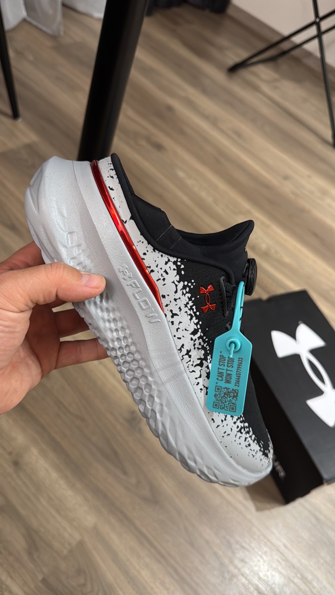 custom review-Under Armour SlipSpeed Аbrasion Resistant Дышащий Низкий Топ Повседневный Городской Коммутирование Беговые кроссовки Унисекс Серый Черный