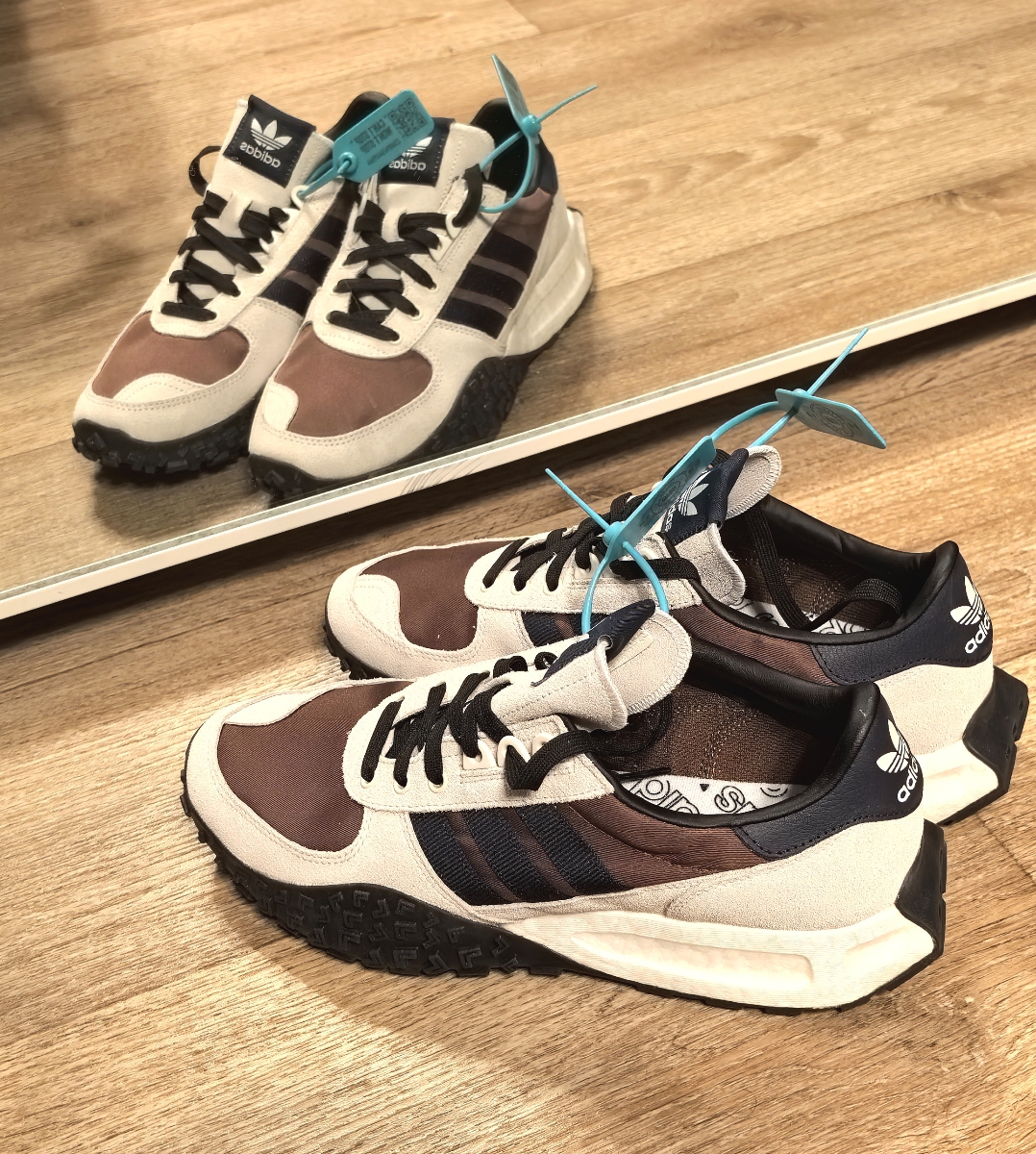 custom review-Adidas Originals Retropy E5 Износостойкий и Легкий Низкий Топ Повседневная Обувь Унисекс Серый Коричневый Синий